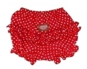 Red Dot Ruffle Pants