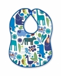 A Day at the Zoo Bib with blue binding