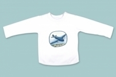 Blue Aeroplane Long Sleeve T Shirt