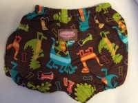 Dinosaur Nappy Cover (brown)